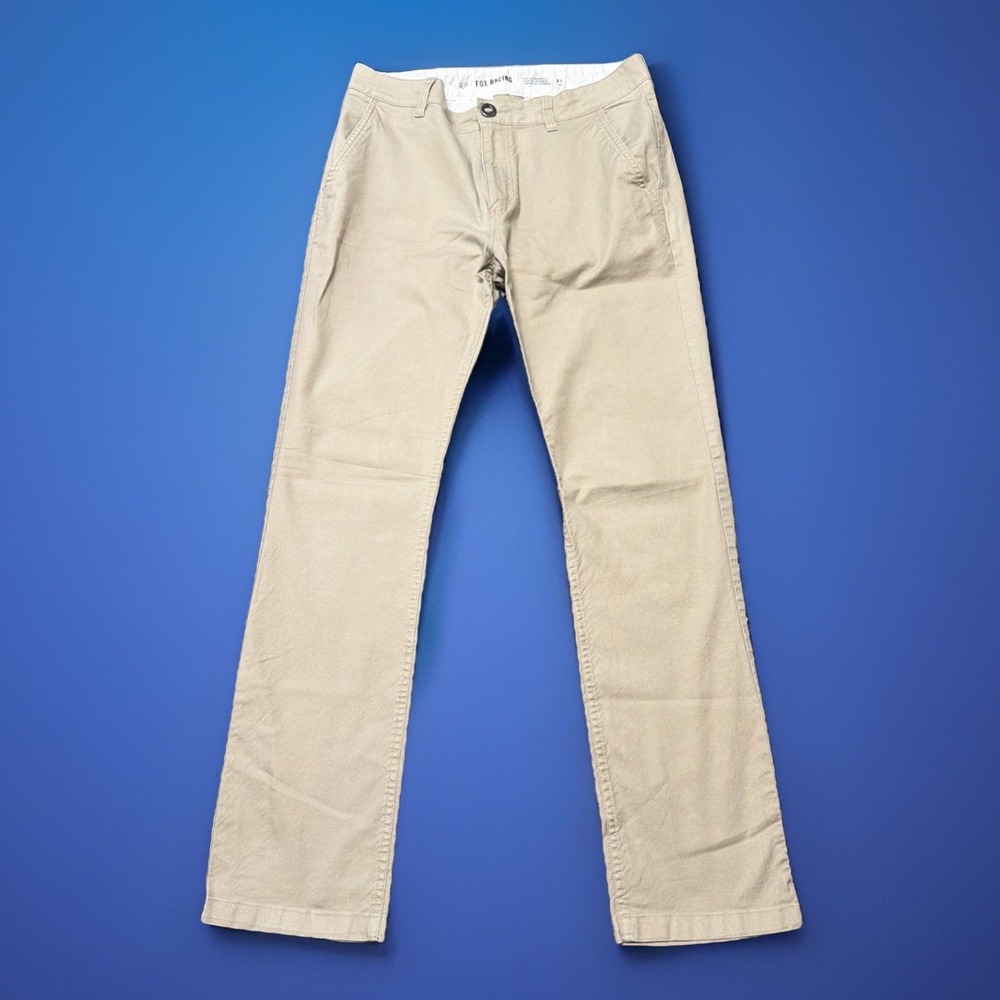 Fox Racing Men's 33x29 Chino Pant Tan Khaki Outdoor Hiking Ranger